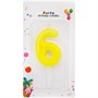 Свеча для торта Цифра 6 в ассорт. FG240525045L-7 - фото 69891523