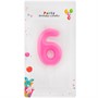 Свеча для торта Цифра 6 в ассорт. FG240525045L-7 - фото 69891526