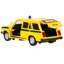 Модель 2104-12SLPOL-YE свет-звук ВАЗ-2104 жигули милиция 12 см,двери,желтый Технопарк в кор. - фото 69892556