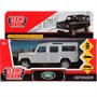 Модель DEFENDER-SL LAND ROVER DEFENDER серебристый Технопарк  в коробке - фото 69894348