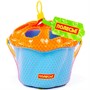 Логическая игрушка "Ведро Сюрприз" 6 элементов голубой в сеточке 93486 П-Е /12/ - фото 69895177