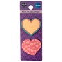 Клейкие листки-индексы пластиковые HEART 45x40 мм 20 лист. 2 шт. в упаковке 89817 - фото 69895433