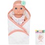Пупс Miss Kapriz MK2308K-CE 20 см. в одеяльце в пак. - фото 69895783