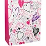 Пакет 18х23х10см сердца Love 141V-924 - фото 69897838