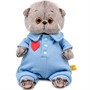 Басик BABY в голубом комбинезоне с сердечком BB-155 - фото 69897936