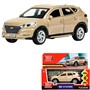 Модель TUCSON-12-BG-WOD HYUNDAI TUCSON длина 12 см, двери, багаж., инер, бежевый Технопарк в кор. - фото 69898048