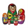 Деревянная матрешка Семейка 5 шт. Р-45/749 - фото 69899249