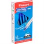 Ручка шариковая Luxor InkGlide 100 Icy синяя 0,7мм трехгранная 16702/12 Bx 286863 - фото 69900825