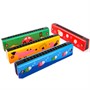 Деревянный музыкальный инструмент Губная гармошка 13х3х2.5 см 4 цвета микс И-2528 - фото 69901891