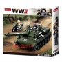 Конструктор WWII 38-0687 Вторая мировая война.Танк СУ 338 дет.в коробке - фото 69902361