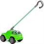 Автомобиль каталка Дени с ручкой зелёный 01911 П-Е /12/ - фото 69903458