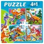 Пазл 4 в 1 Приключения динозавров П-5811 - фото 69903989