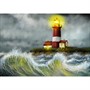 Набор для творчества Роспись по холсту 22х30 см Маяк в бушующем море Х-4059 - фото 69904011