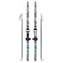 Лыжи подростковые 120/97см Снежный гонщик серые с палками из стеклопластика 325135-00 Dvizhok . - фото 69904229