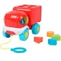 Логическая игрушка ПОЖАРНАЯ машина-сортер 20+ песен, стихов и звуков HT1331-R - фото 69905173
