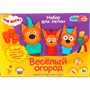 Набор для творчества Тесто для лепки Три Кота Весёлый огород 24 см MultiArt DSET-TC-121473D - фото 69907499