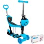 Самокат-каталка 3в1 синий колеса 120 мм 141V-1121 - фото 69908537
