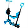 Самокат-каталка 3в1 синий колеса 120 мм 141V-1121 - фото 69908544