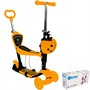 Самокат-каталка 3в1 оранжевый колеса 120 мм 141V-1118 - фото 69908547