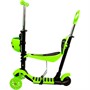 Самокат-каталка 3в1 зеленый колеса 120 мм 141V-1119 - фото 69908614