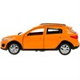 Модель XLINE-12-OG KIA RIO X длина 12 см, двери, багаж, инерц, оранжевый Технопарк в коробке - фото 69909345