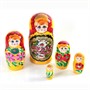 Деревянная матрешка 5в1 расписная 16см Р-45/755 - фото 69910747