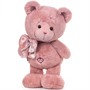 Медведь Ляля, с бантом, пудровый, 25 см МЛяля/25/131-3 - фото 69911524