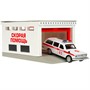 Модель GARAGESMA-20PLAMB-GAZ ГАРАЖ СКОРАЯ ПОМОЩЬ 20,5 см, ГАЗ-2402, бел Технопарк  в коробке - фото 69912318