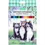 Карандаши цветные 18 цв. ECO Котики бывают разными CS_084400 Hatber - фото 69916563