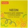 Бумага для заметок NEON 75X75мм 100л с клеевым краем Желтая 090324 - фото 69916893