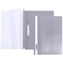Папка-скоросшиватель А4ф 140/180мкм Серая Пластиковая прозрачный верх 039969 - фото 69916951