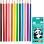 Карандаши цветные 12 цв. ECO Плюшевые панды CS_087797 Hatber - фото 69918352