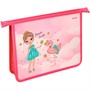 Папка для тетрадей на молнии А5 ДЕВОЧКА И ФЛАМИНГО ПТ-2224 - фото 69918747