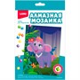 Набор для творчества Алмазная мозаика 15*20 детская (неполное заполнение) Слонёнок Амк-015 LORI - фото 69919440