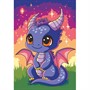 Набор для творчества Картина по номерам на холсте 20*30 см Дракончик Рхд-045 Lori - фото 69919884