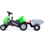 Каталка трактор с педалями Turbo-2 с полуприцепом (зеленая) 52742 П-Е /1/ - фото 69920048