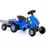 Каталка трактор с педалями Turbo-2 синяя с полуприцепом 84651 П-Е /1/ - фото 69920435