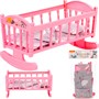 Кроватка-качалка сб. для кукол №4 розовая 24040 - фото 69920693