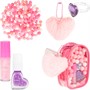Набор косметики блеск д.губ,лак д.ногтей peel-off,косметичка роз.,пушистый брелок Т26342 - фото 69921702