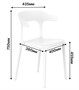 Стул ENOVA (белый) PP0002W  (от 12 шт) - фото 69921850