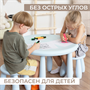 Стол детский TINI-1шт.+Табурет детский TEDDY-2шт. (голубой) (от 12 шт) - фото 69922204
