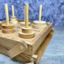 Настольная игра из дерева «Ханойские башни» S - фото 69924853