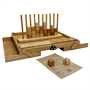 Настольная игра из дерева «4 в ряд с кубиками» М - фото 69925428