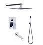 Liros Встраиваемый душевой комплект со смесителем 3 режима TVZ-0876 Хром - фото 69926464