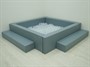 Сухой бассейн с шариками и RGB-подсветкой 190х190 см - фото 69928252