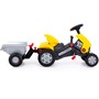 Каталка трактор с педалями "Turbo-2" (жёлтая) с полуприцепом 89342 П-Е /1/ - фото 69935125