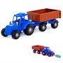 Трактор Мастер с прицепом № 1 синий в сеточке 84774 П-Е /6/ - фото 69936265