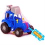 Трактор Мастер с лопатой синий в сеточке 84873 П-Е /12/ - фото 69936279