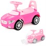Каталка автомобиль SuperCar №1 со звуковым сигналом розовая 84477 П-Е /1/ - фото 69936280