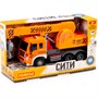 Автомобиль кран Сити инерц. свет, звук оранжевый в коробке 86556 П-Е /8/ - фото 69936309